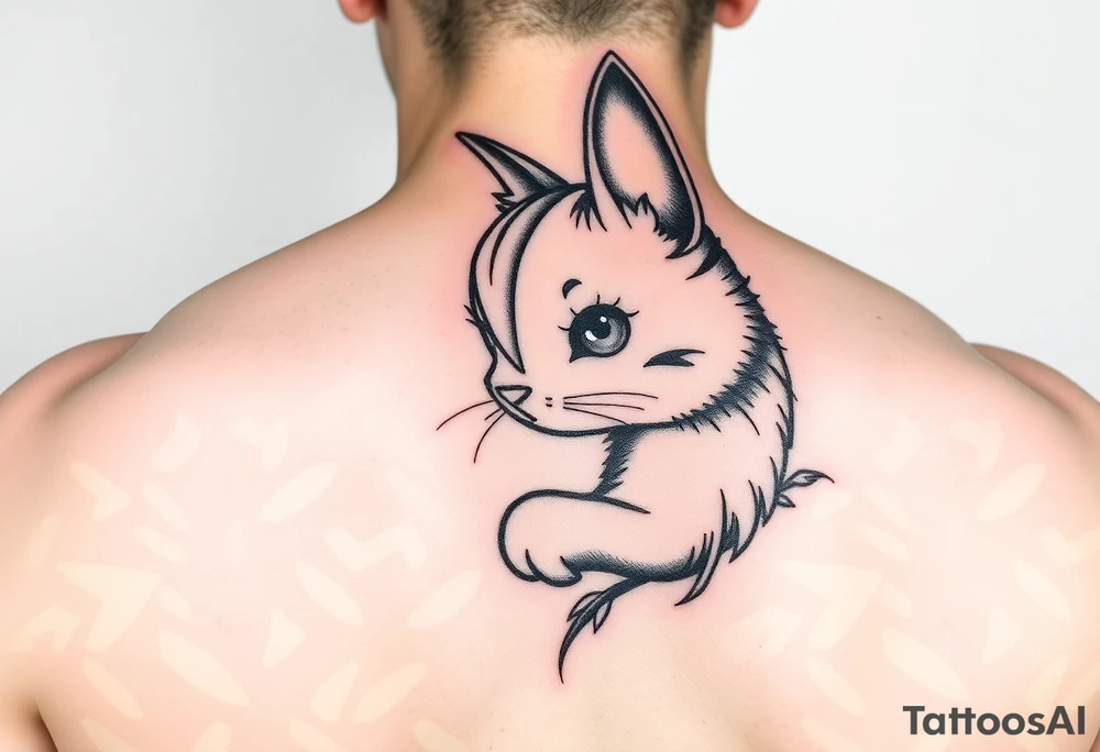 Holly Hobbie nostalgic brown skinned tattoo idea