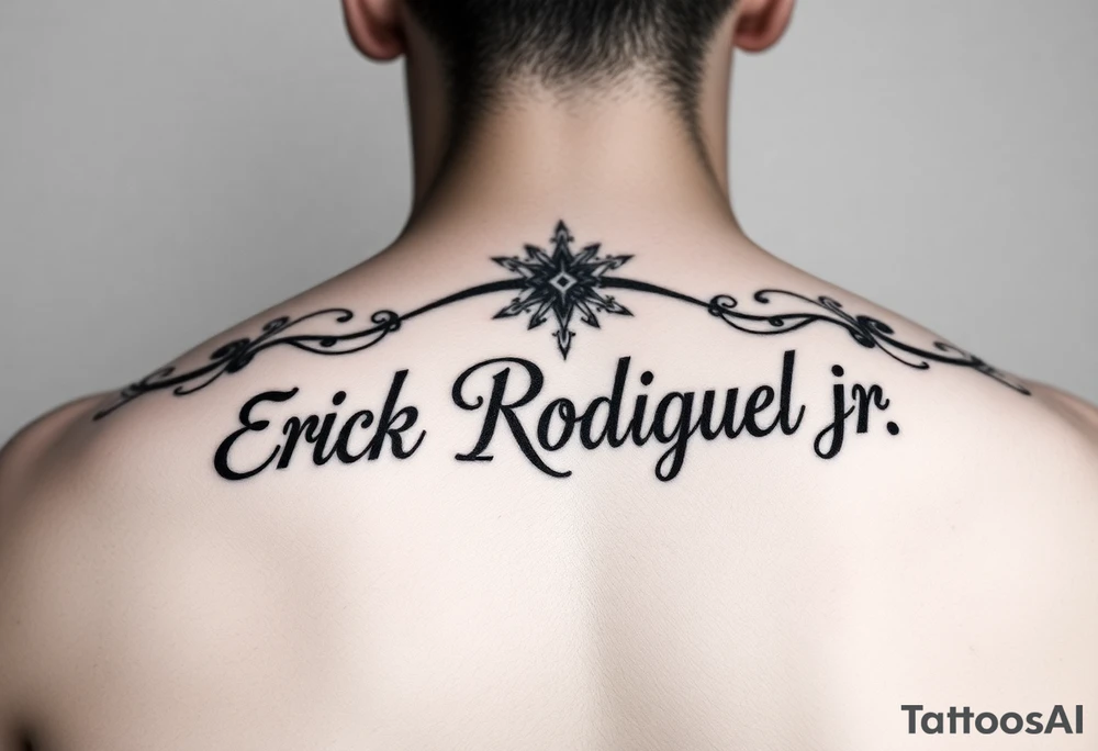 Tattoo with the name Erick Rodriguez jr tattoo idea