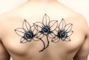Water Lilly orchids tattoo idea