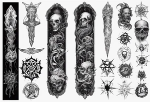 long tattoo for forearm on lovecraft them tattoo idea
