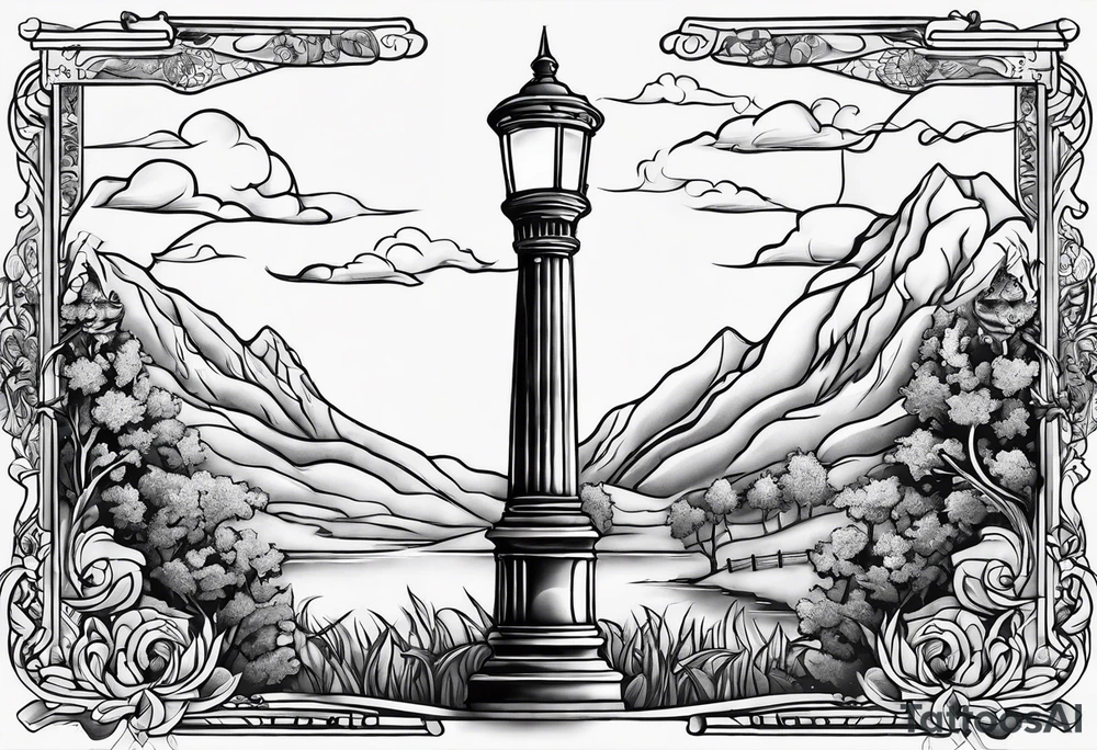 Narnia lamp post tattoo idea