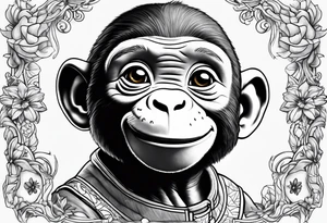 Curious George tattoo idea