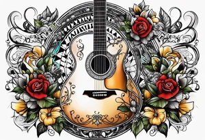 Guitar tattoo idea