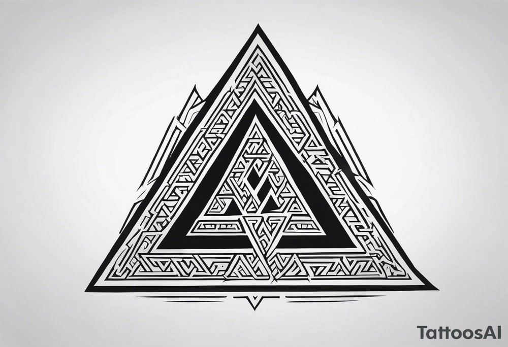Valhalla valknut tattoo idea