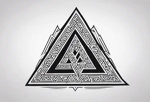 Valhalla valknut tattoo idea