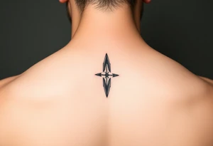 Tiny thin fine line arrow tattoo idea