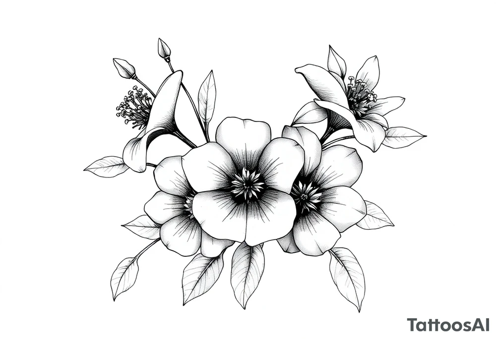 Desenho de flores e borboletas pra braço tattoo idea