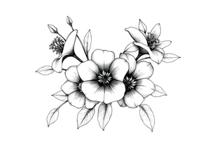 Desenho de flores e borboletas pra braço tattoo idea