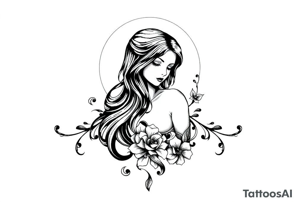 Beauty. Gothic tattoo idea