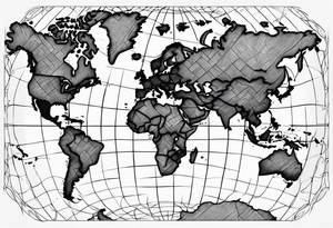 travel, world map, leg tattoo tattoo idea