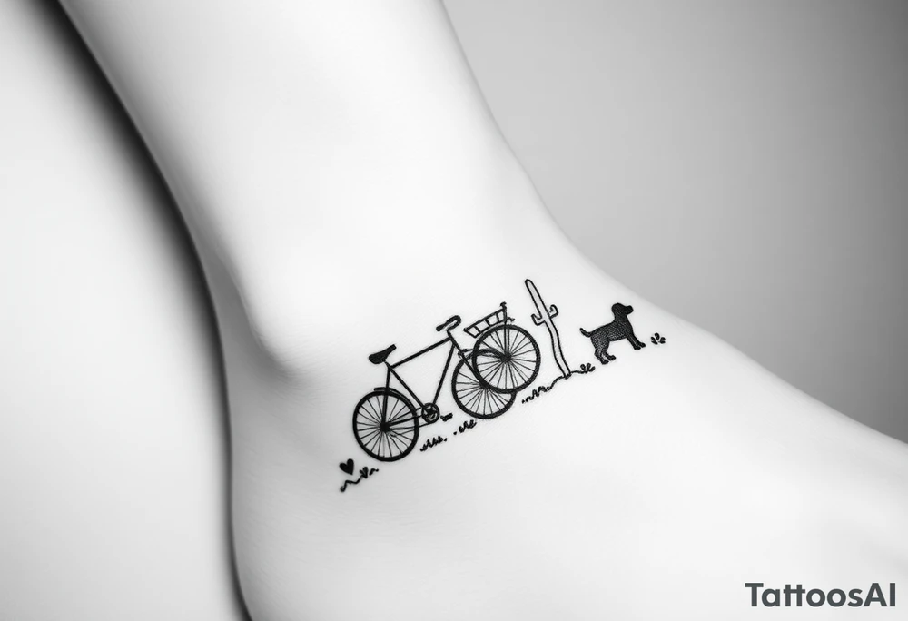 bicycles, love, Pacific Northwest, Arizona desert, dogs tattoo idea