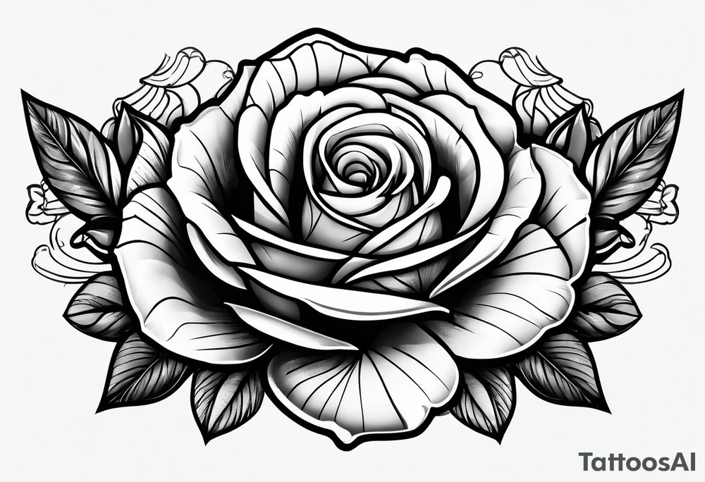 Gun bullet with rose tattoo idea