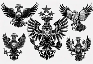 russian eagle tattoo idea