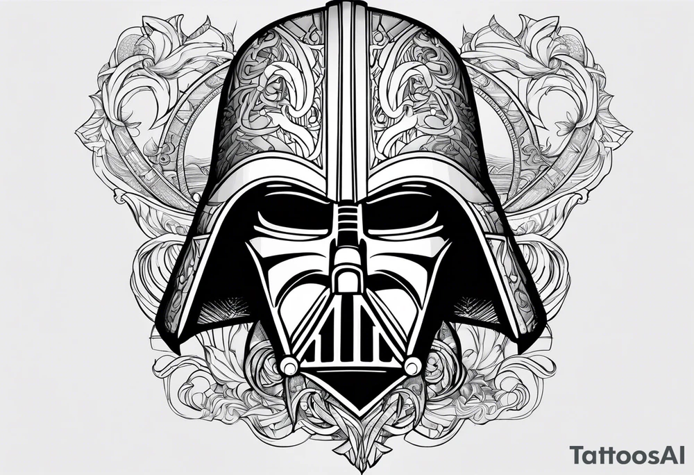 Sith Lord Helmet tattoo idea