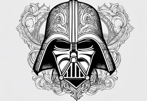 Sith Lord Helmet tattoo idea