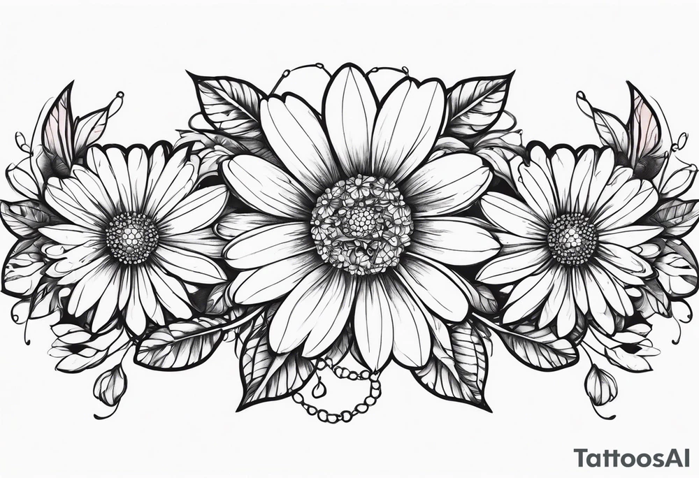 Daisy chain tattoo idea