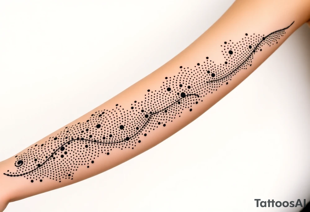 Размытые линии, мистика tattoo idea