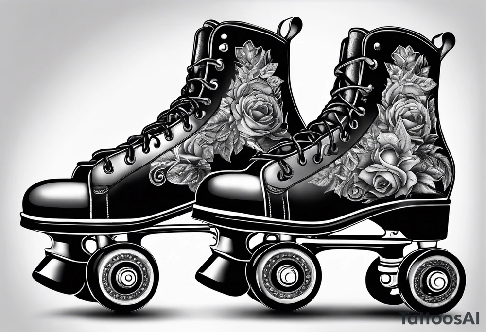 Roller skates tattoo idea