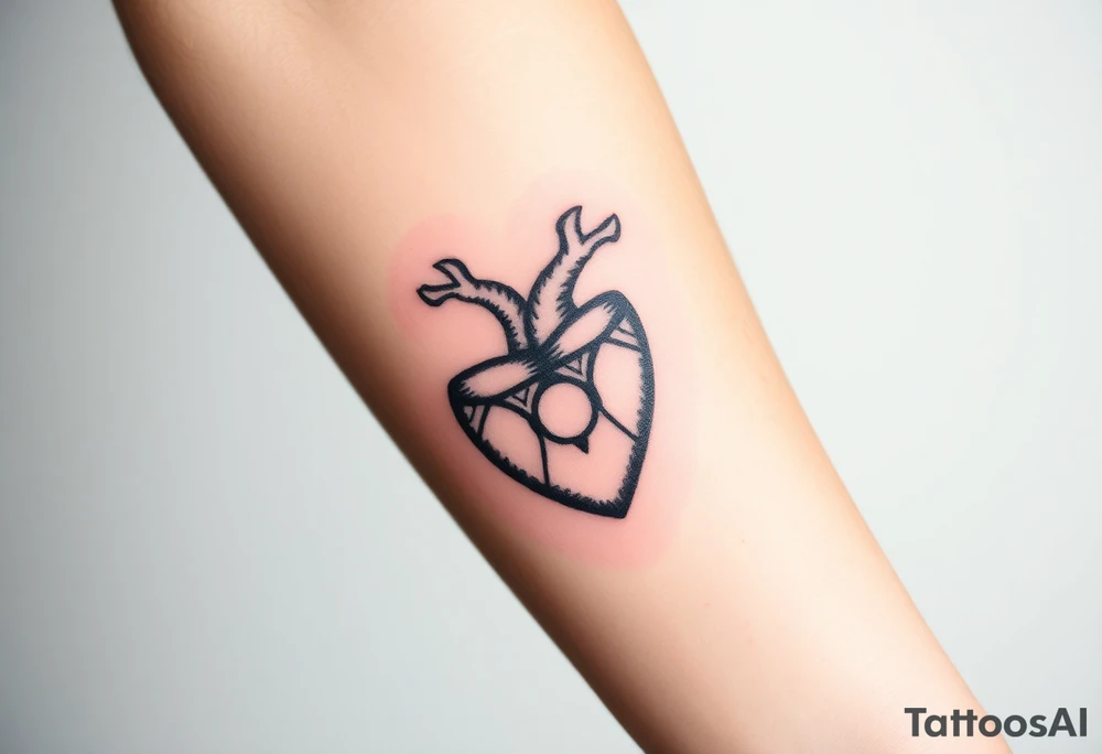 trinity heart tattoo idea