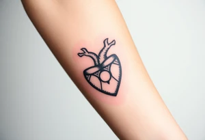 trinity heart tattoo idea