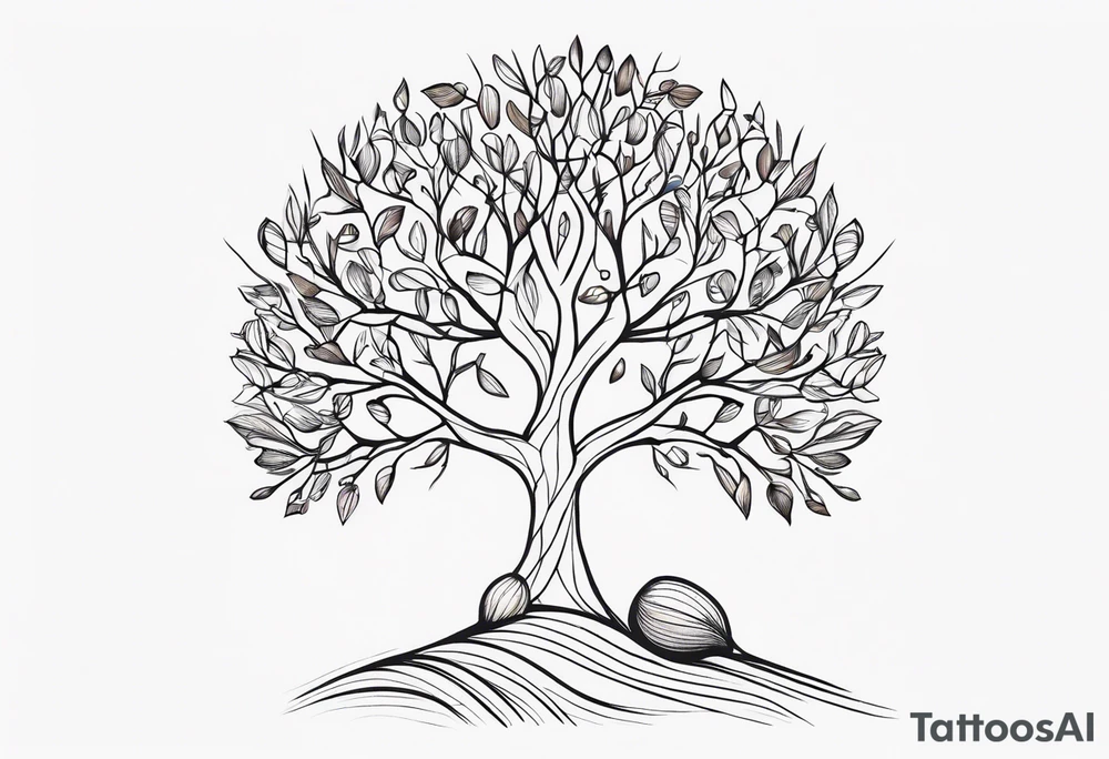 Tree seed tattoo idea