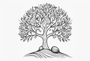 Tree seed tattoo idea