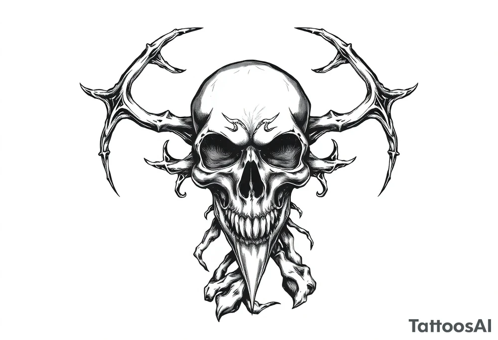 Black plague tattoo idea