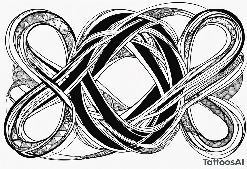 could you just draw an infinity symbol. I don't want a bunch of abstract art. 

Please just draw a basic infinity symbol tattoo idea