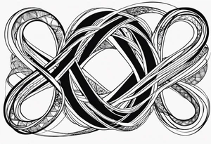 could you just draw an infinity symbol. I don't want a bunch of abstract art. 

Please just draw a basic infinity symbol tattoo idea