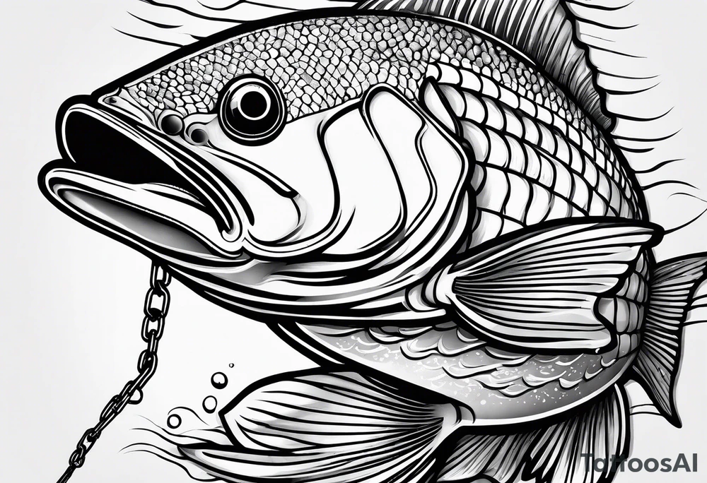 Fishingpole with memorium of a passed friend without a fish tattoo idea
