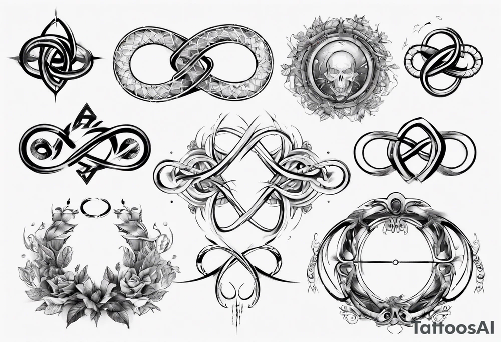 infinity loop 11-19-23 Χαρά tattoo idea