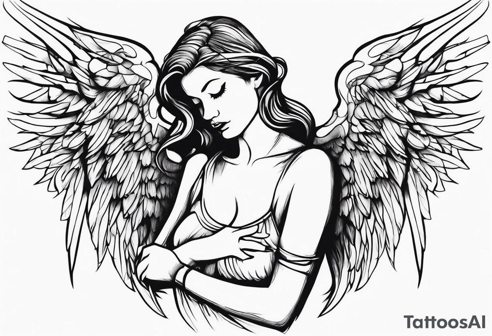 the fallen angel tattoo idea