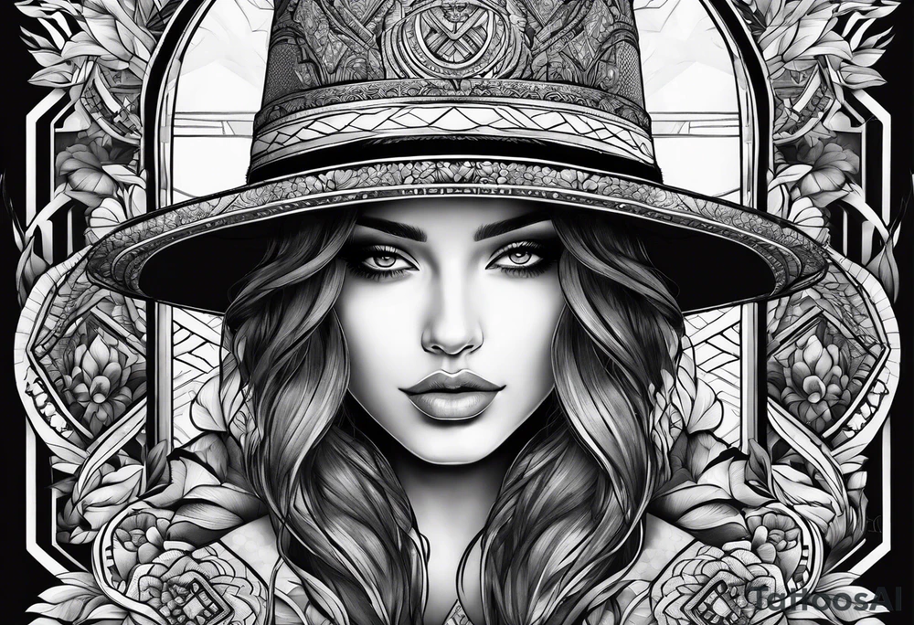 aman with a hat tattoo idea