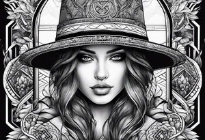 aman with a hat tattoo idea
