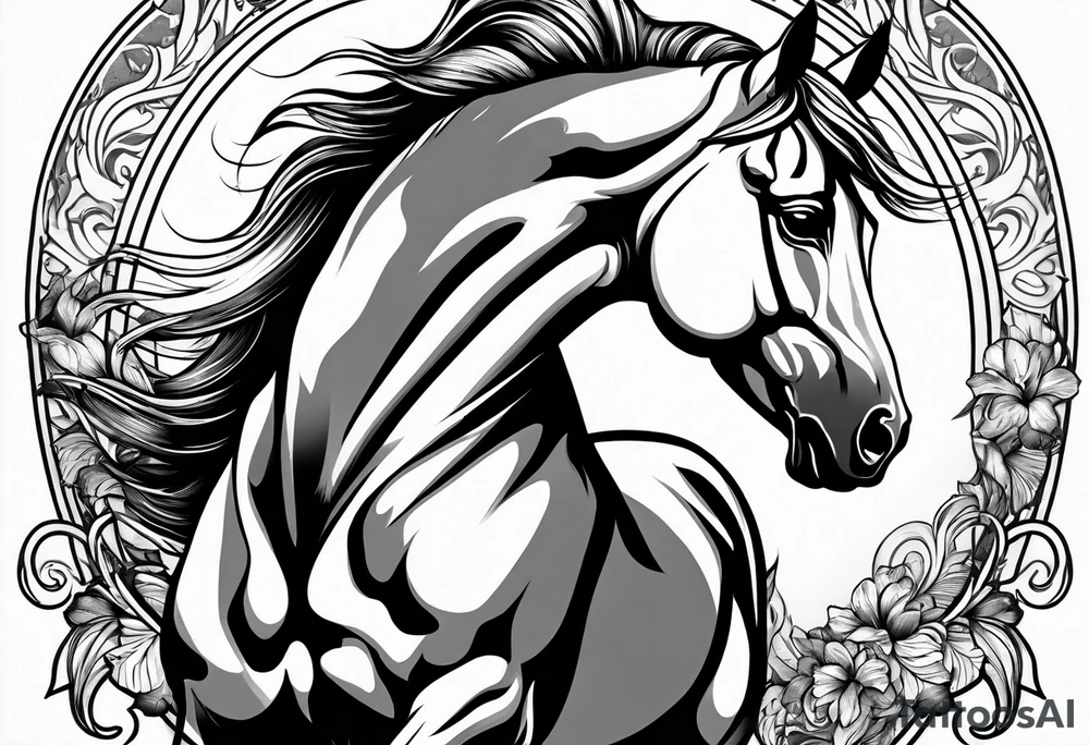 horses tattoo idea