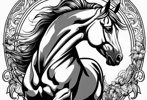 horses tattoo idea