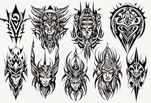 tribal artwork tattoo idea