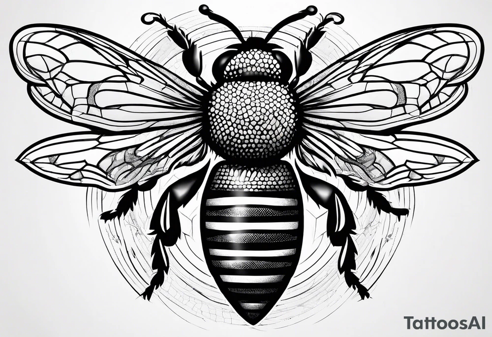 a bee tattoo idea