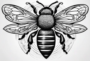 a bee tattoo idea