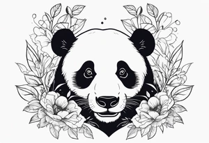 Two Pandas in Love tattoo idea