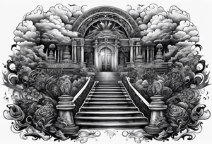 stairway to heaven and hell tattoo idea