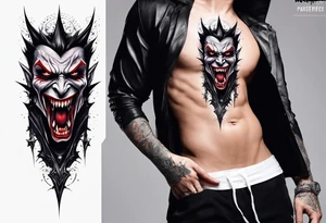 Vampire forearm tattoo design tattoo idea