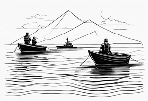 boats, water, father in the army tattoo idea