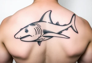 realistic hammerhead tattoo idea