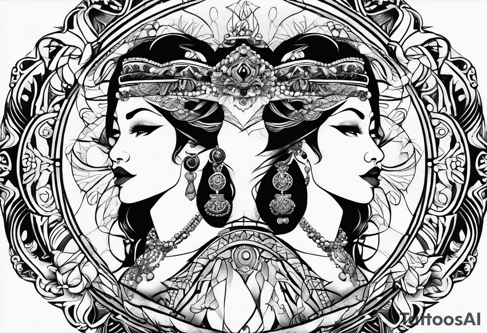 Gemini tattoo idea