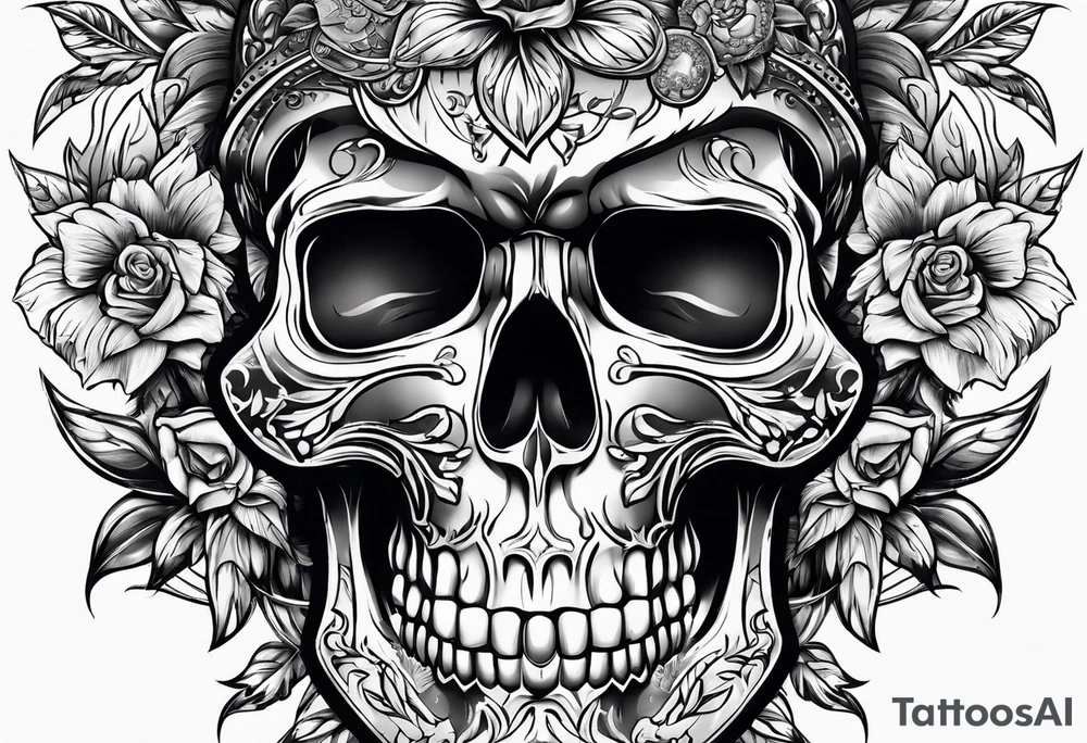 skull tattoo idea
