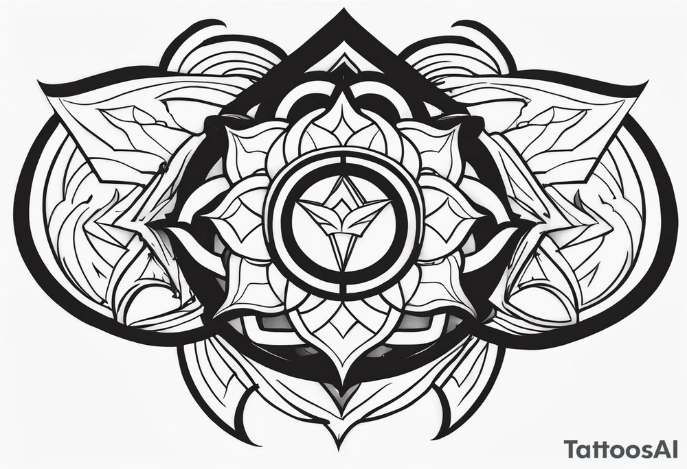 powerful majestic strength tattoo idea