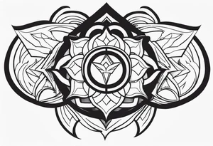 powerful majestic strength tattoo idea