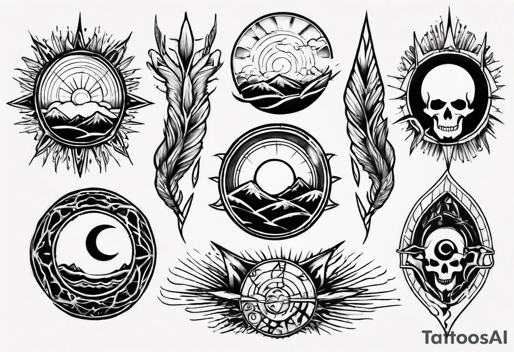 Sunrise tattoo idea