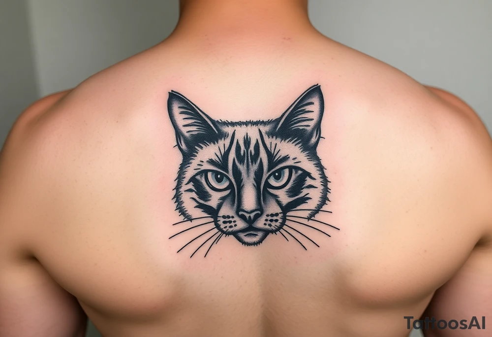 black cat tattoo idea